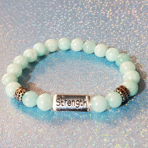Set of 2 Russian Amazonite Beads Bracelet - WHIMSICALIA