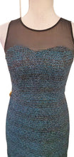 Load image into Gallery viewer, Sleeveless Mesh Bodice Sparkly Holiday Dress Size 2P
